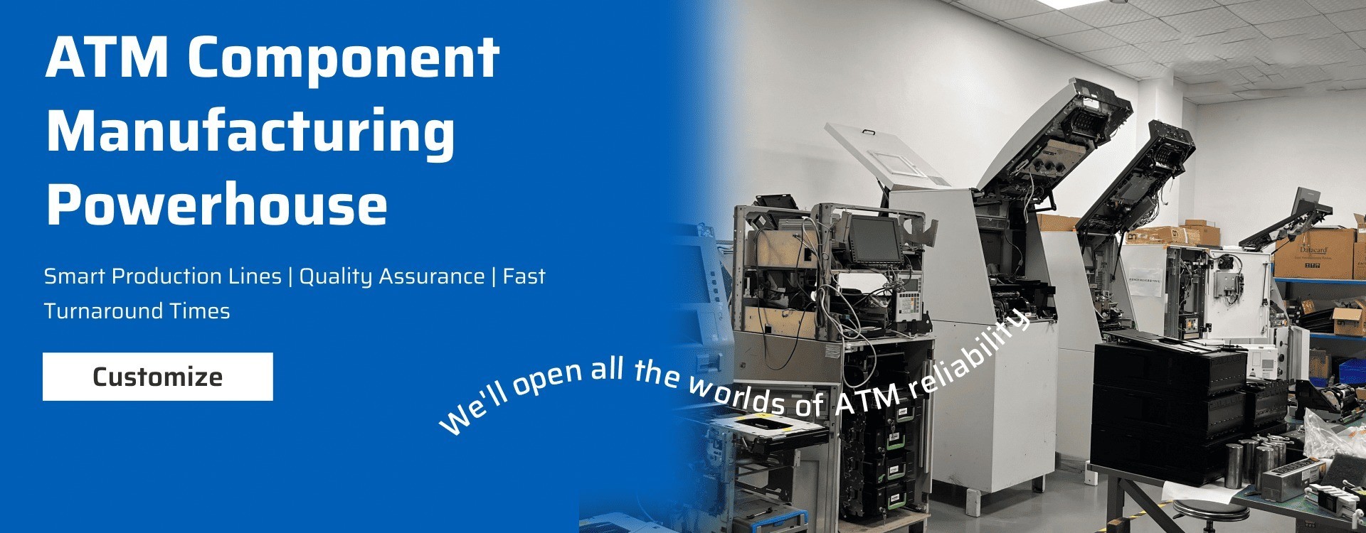 คุณภาพ ชิ้นส่วนตู้ ATM ของ Diebold โรงงาน